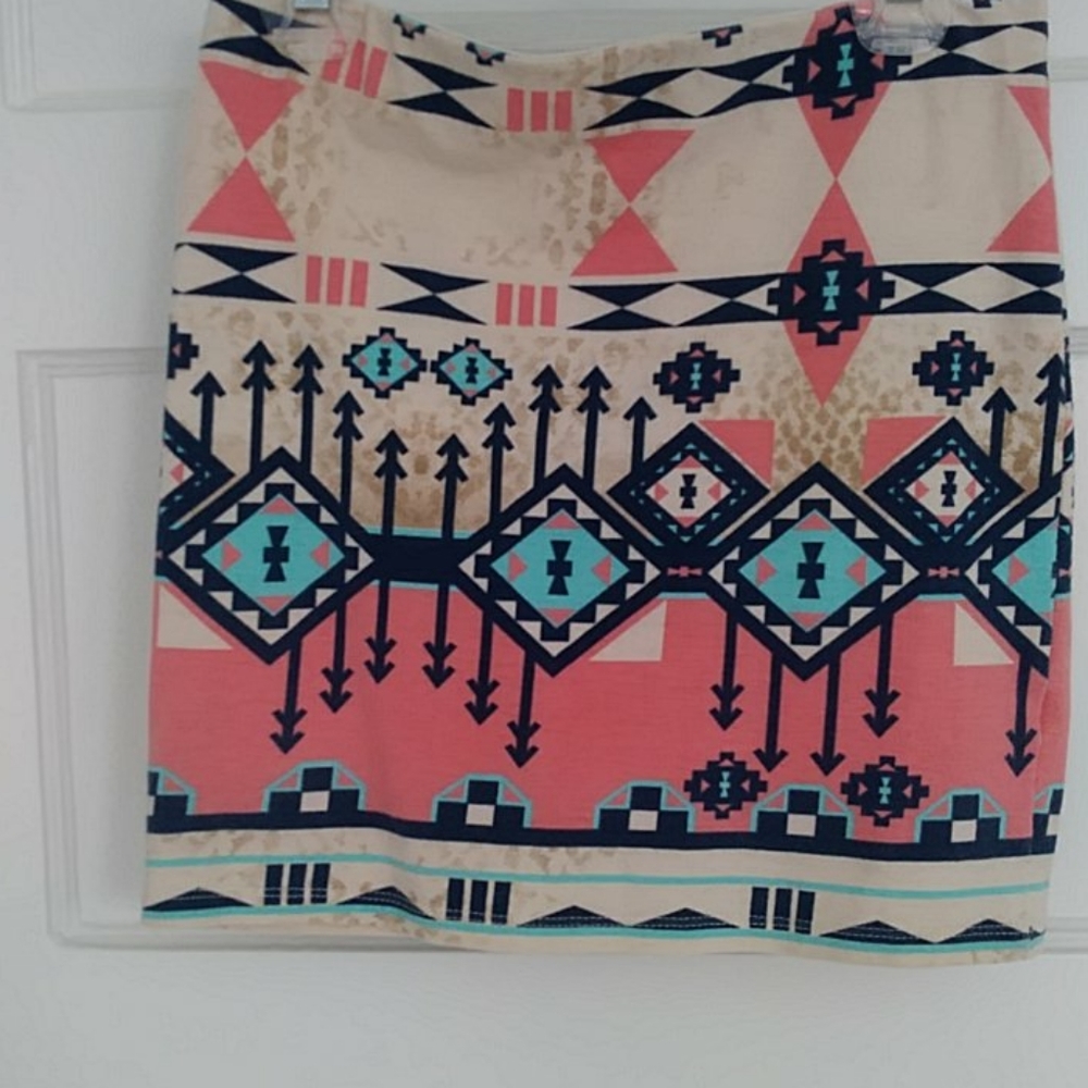 Tribal mini skirt